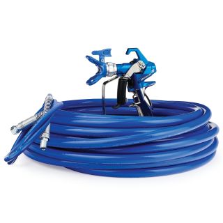 Contractor PC Airless Spray Gun, RAC X 517, BlueMax II Airless Hose 3/8 in x 50 ft, BlueMax II Airless Whip Hose 3/16 in x 4.5 ft 17Y048