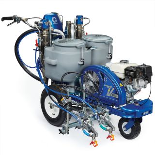 LineLazer V 200DC HP Automatic Series Airless Line Striper, 2 Auto Guns 17Y269