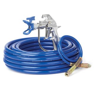 Flex Plus Airless Spray Gun, RAC X, BlueMax II Airless Hose, 1/4 in x 50 ft, 3 ft Whip Hose 287095