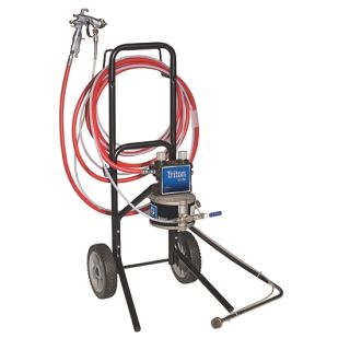 Triton SST Spray Pkg, Cart, 100 psi Reg, Suction, Air & Fluid Hoses, AirPro Compliant Gun .055 in (1.4 mm) Nozzle for Metal 234916