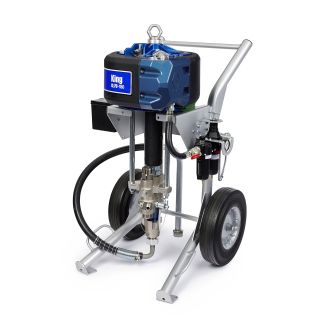 45:1 Ratio Airless King Sprayer with Max Life Filter, Heavy Duty Cart, Air Controls, Siphon Kit, Hose, Gun, Lubricator K45MH2