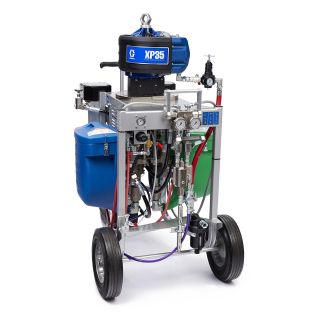 XP35 Hazardous Location Spray Package, Cart, 4:1 Mix Ratio, Hopper, Solvent Pump, Heaters, XTR Gun, 240V 281404