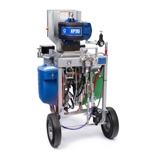 XP35 Non-Hazardous Spray Package, Cart, 2:1 Mix Ratio, Hopper, Solvent Pump, Heaters, Junction Box, XTR Gun, 240V 574205